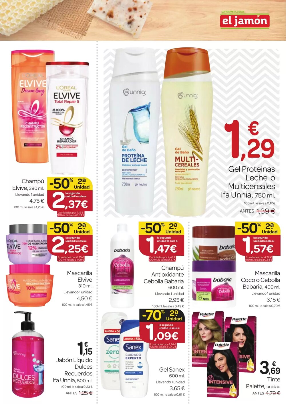 Folleto promocional de Supermercados El Jamón válido desde el 08/01/2026 - Página 29.