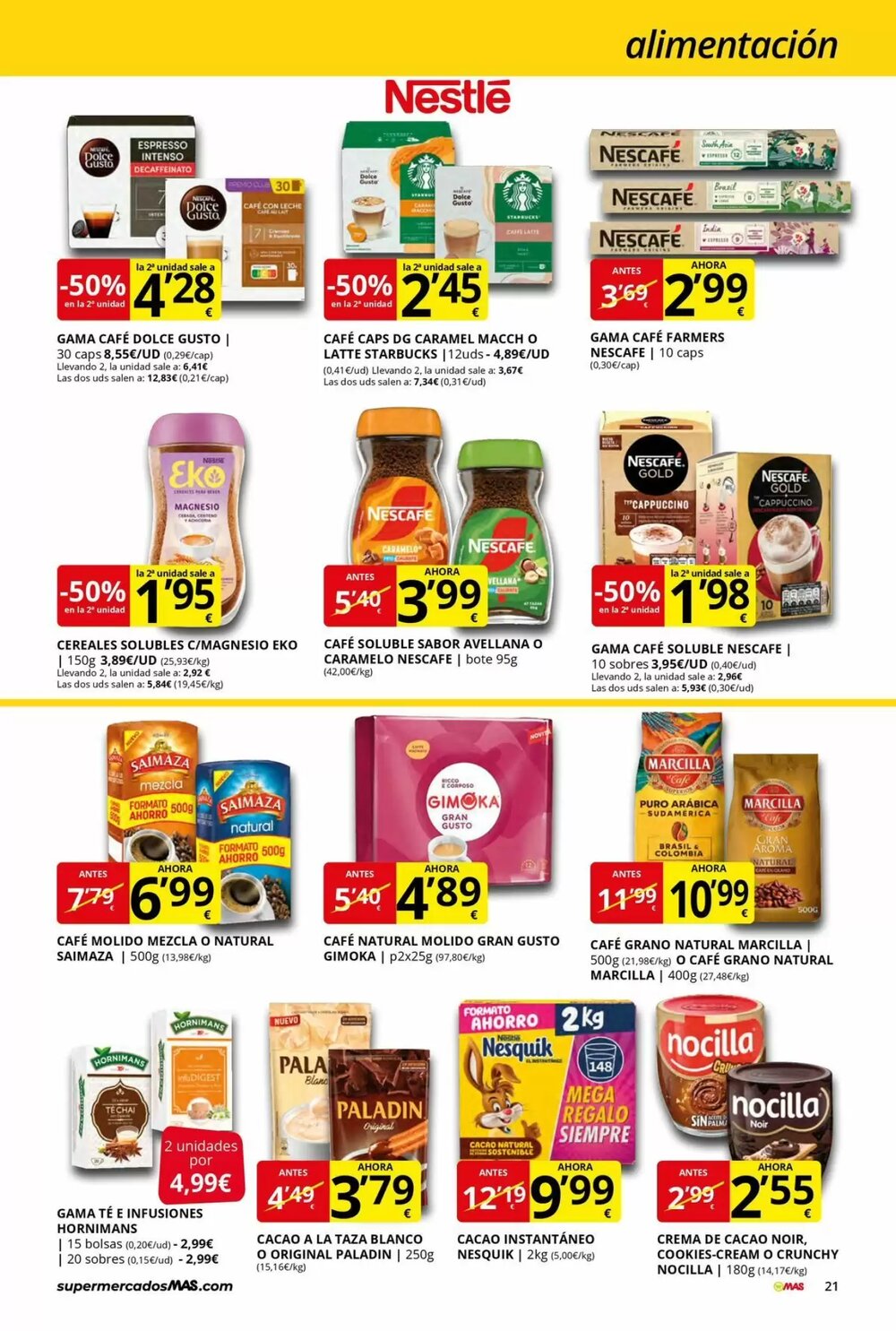 Folleto promocional de MAS válido desde el 08/01/2026 - Página 21.