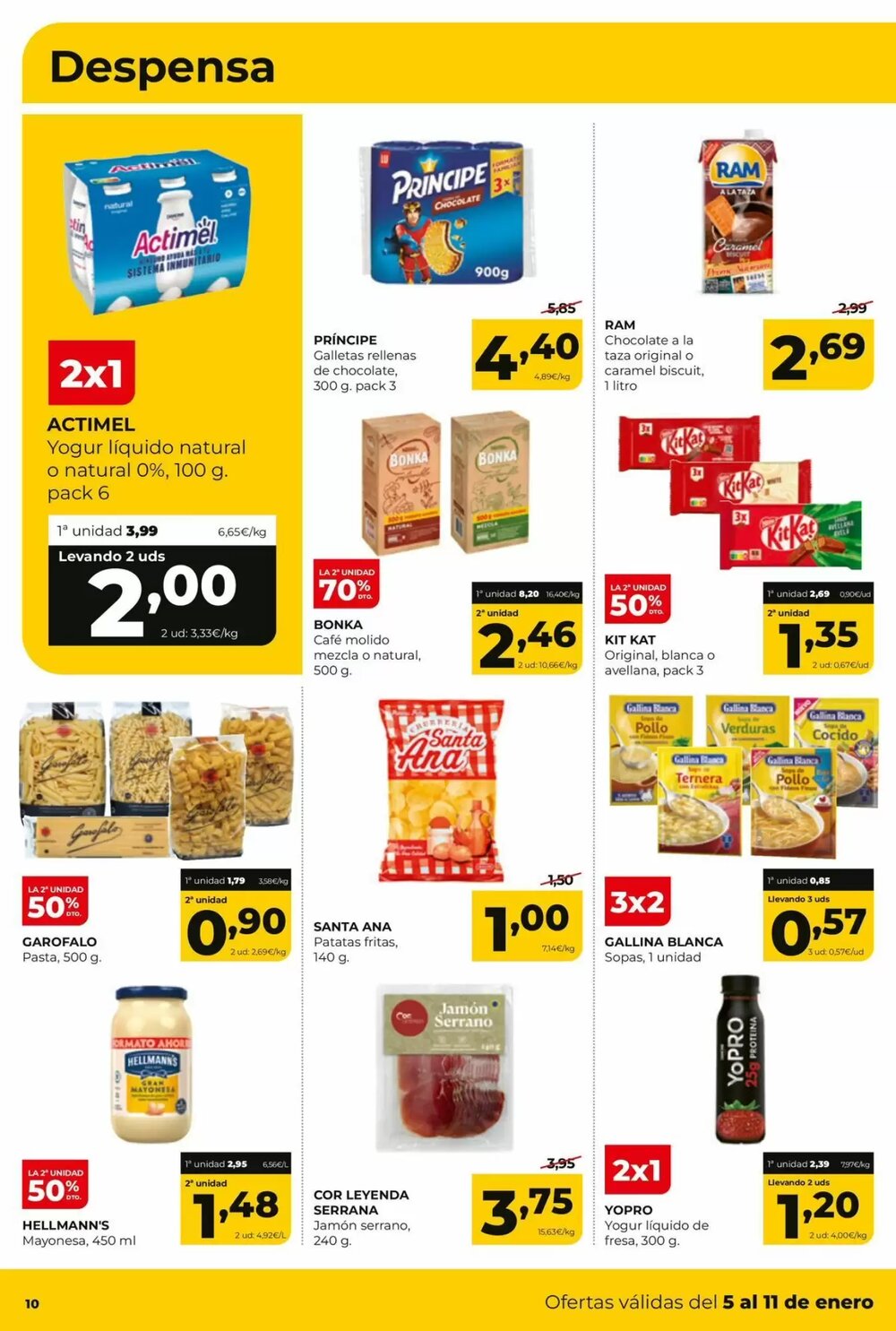 Folleto promocional de Alimerka válido desde el 08/01/2026 - Página 10.