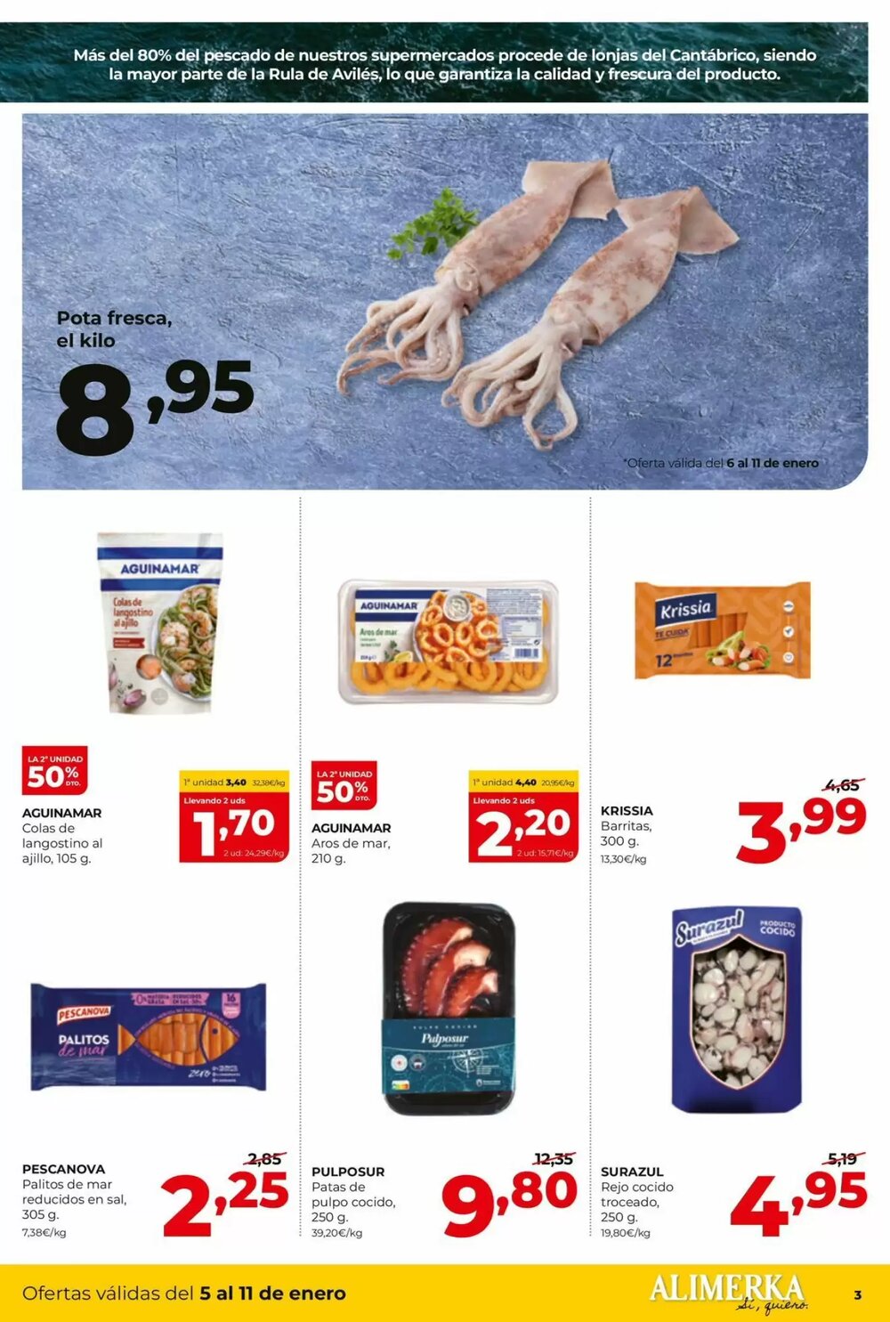 Folleto promocional de Alimerka válido desde el 08/01/2026 - Página 3.