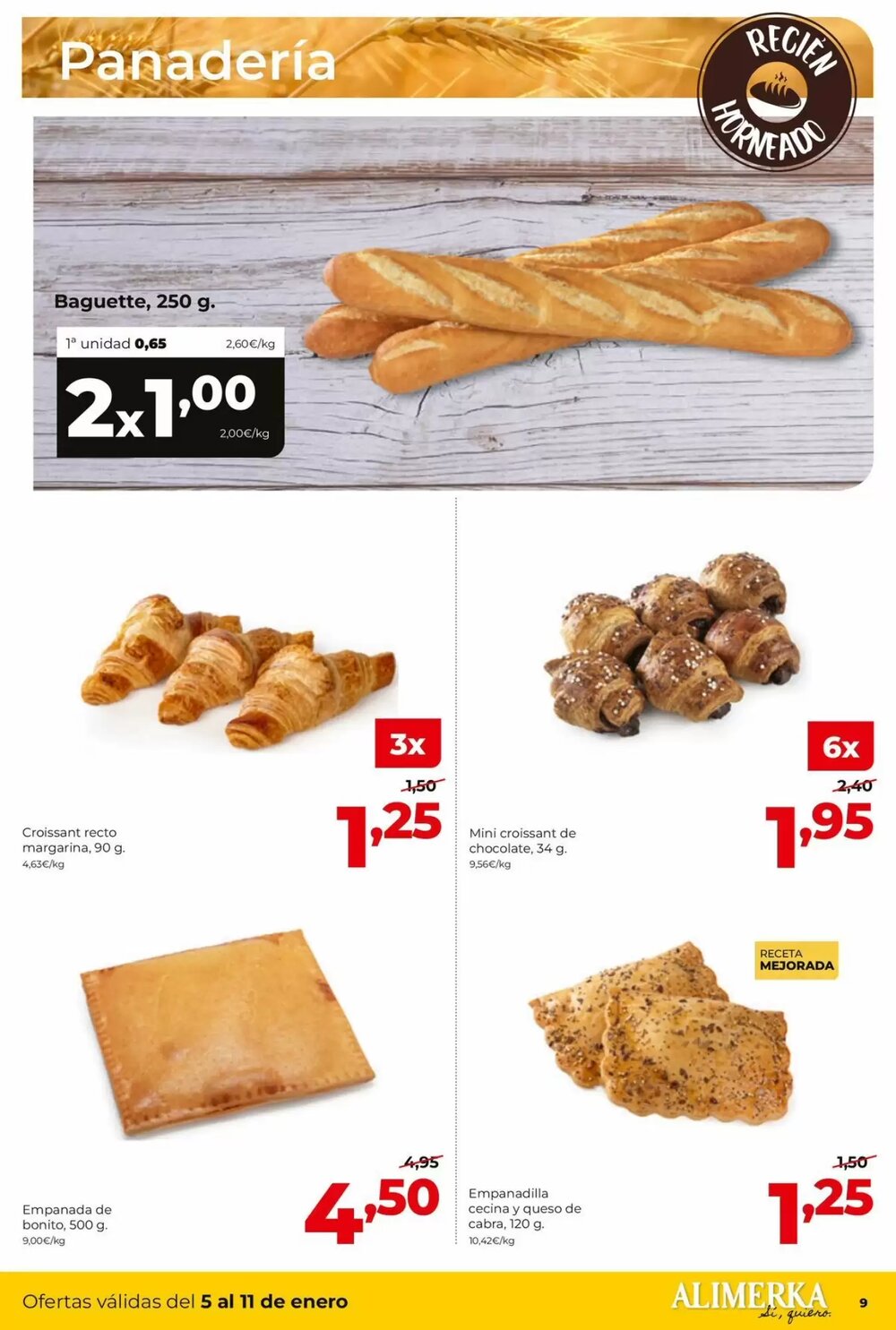 Folleto promocional de Alimerka válido desde el 08/01/2026 - Página 9.