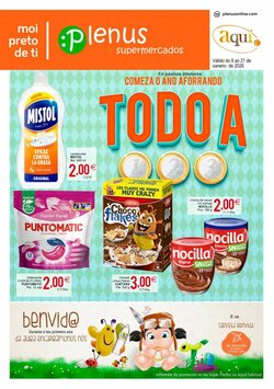 Folleto promocional de Plenus Supermercados válido desde el 08/01/2026 - Página 1.
