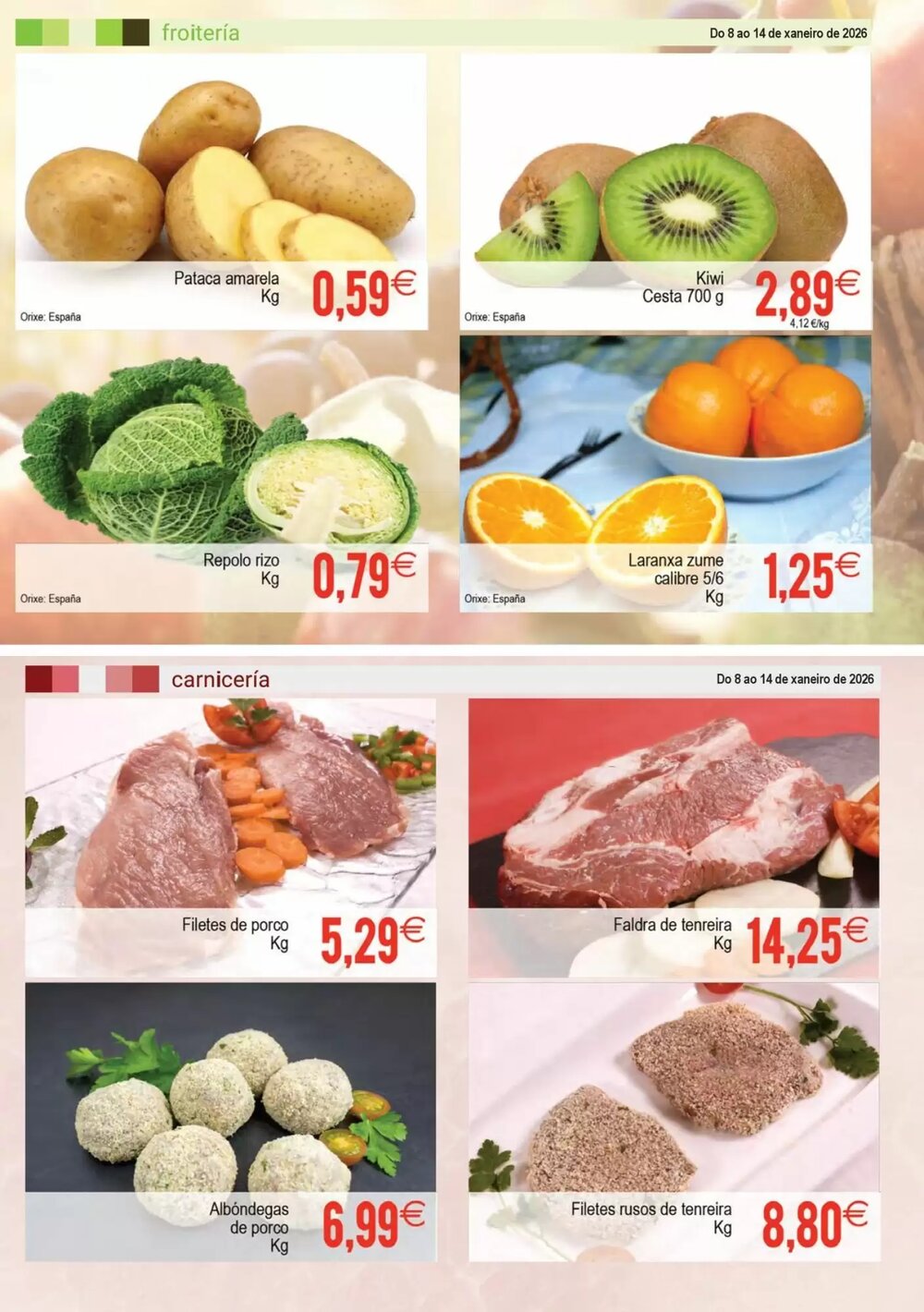 Folleto promocional de Plenus Supermercados válido desde el 08/01/2026 - Página 2.