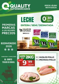 Folleto promocional de Quality Supermercados válido desde el 08/01/2026 - Página 1.