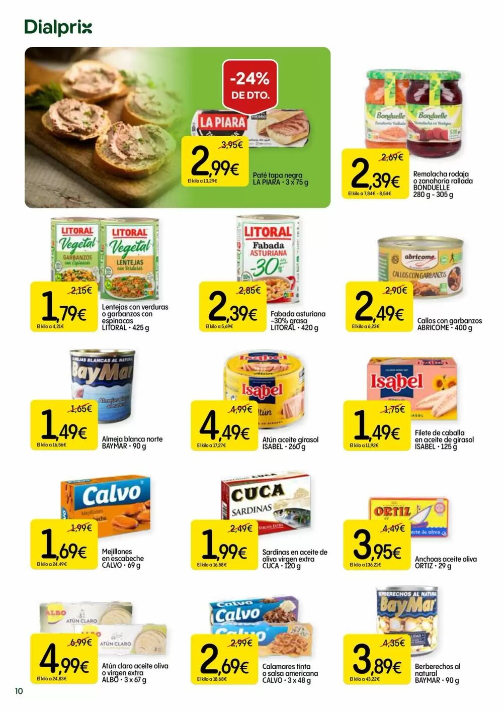 Folleto promocional de Dialprix válido desde el 08/01/2026 - Página 10.