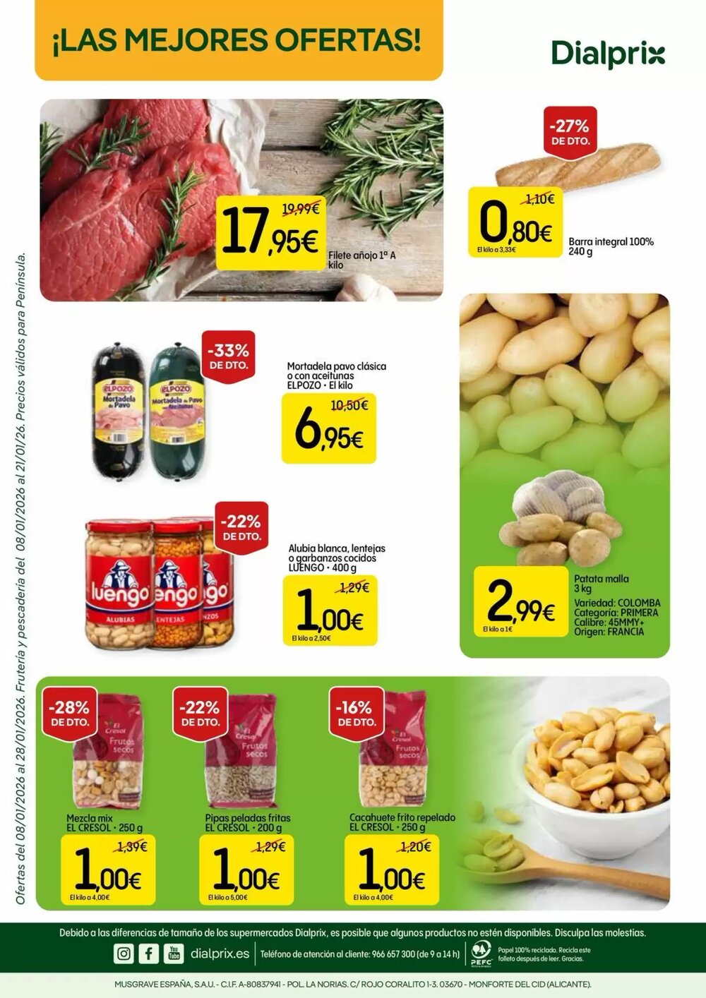 Folleto promocional de Dialprix válido desde el 08/01/2026 - Página 16.