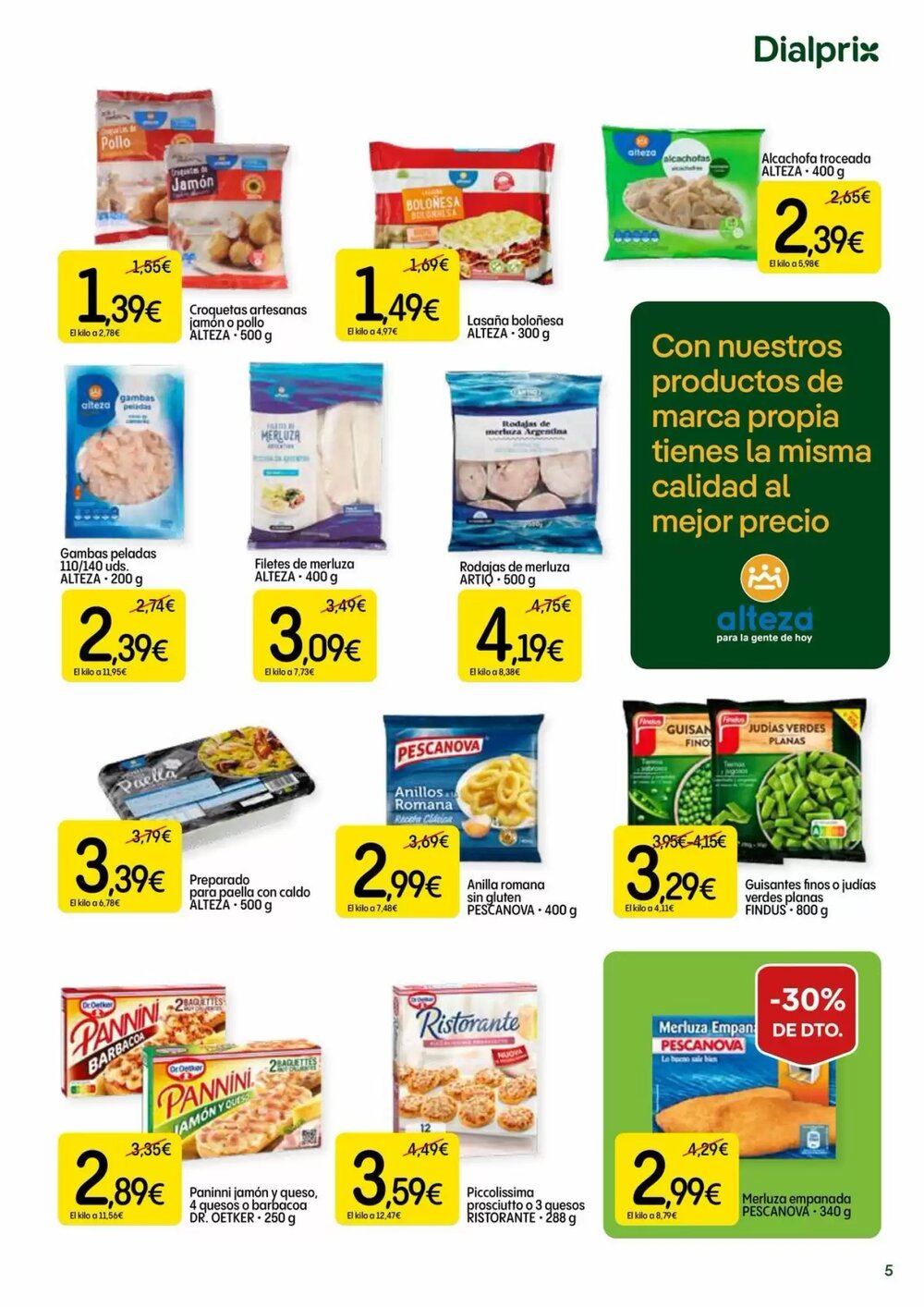 Folleto promocional de Dialprix válido desde el 08/01/2026 - Página 5.
