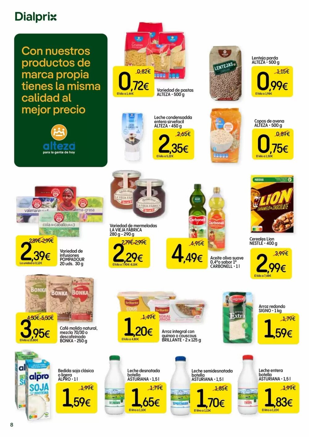 Folleto promocional de Dialprix válido desde el 08/01/2026 - Página 8.
