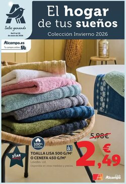 Folleto promocional de Alcampo válido desde el 09/01/2026