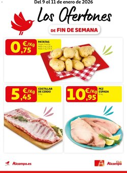 Folleto promocional de Alcampo válido desde el 09/01/2026