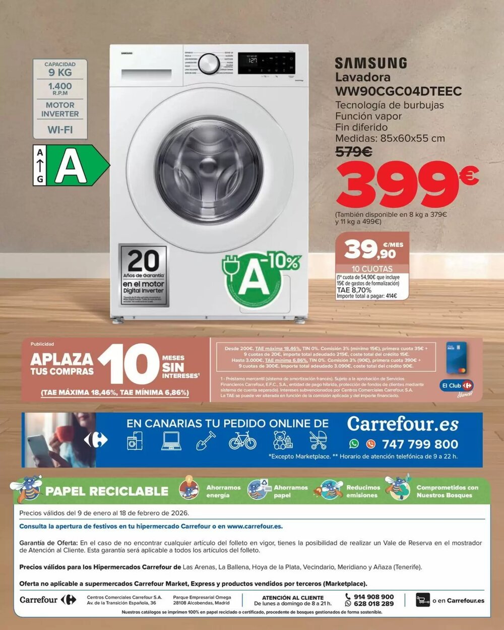 Folleto promocional de Carrefour válido desde el 09/01/2026 - Página 72.