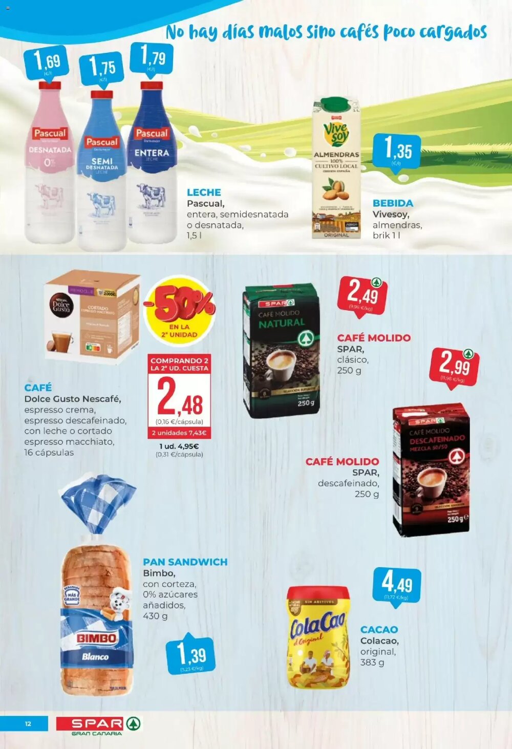 Folleto promocional de SPAR Gran Canaria válido desde el 09/01/2026 - Página 12.