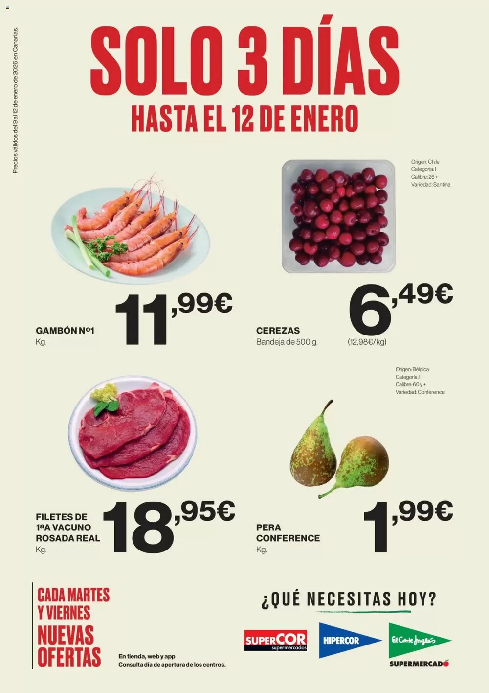 Folleto promocional de Supercor válido desde el 09/01/2026 - Página 1.
