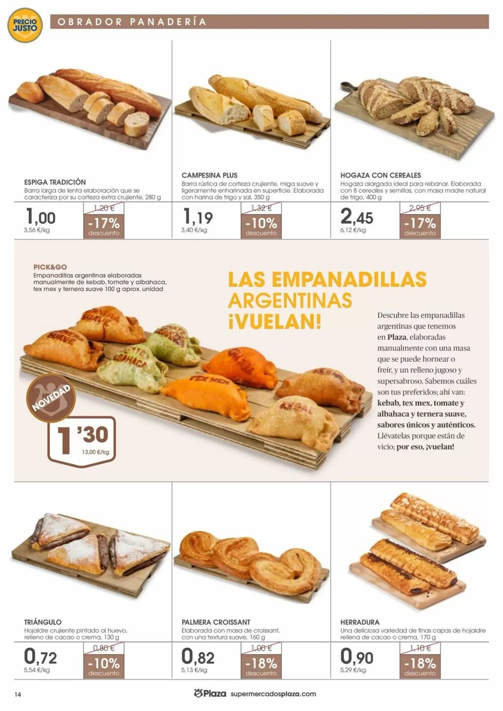 Folleto promocional de Supermercados Plaza válido desde el 09/01/2026 - Página 14.