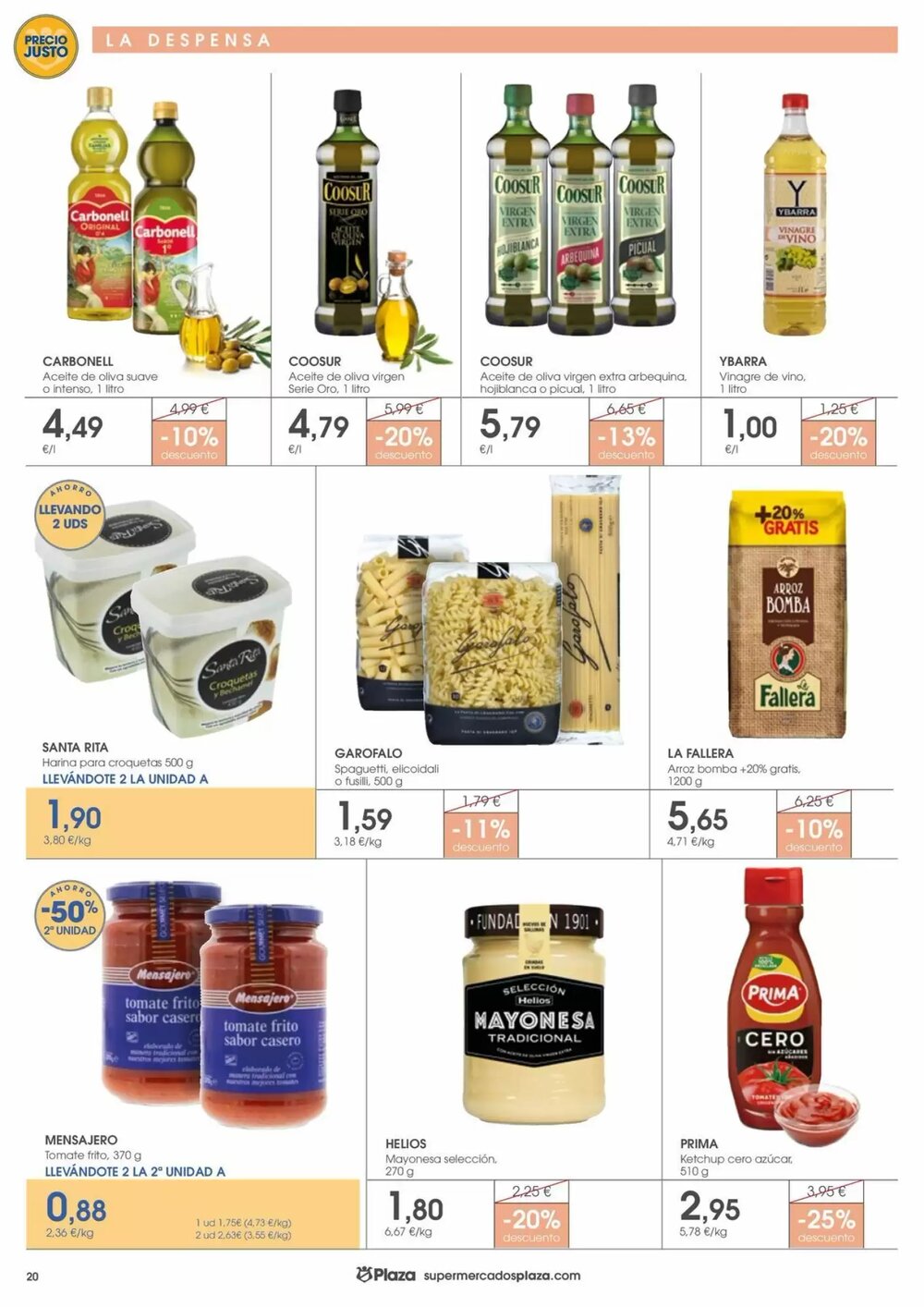 Folleto promocional de Supermercados Plaza válido desde el 09/01/2026 - Página 20.