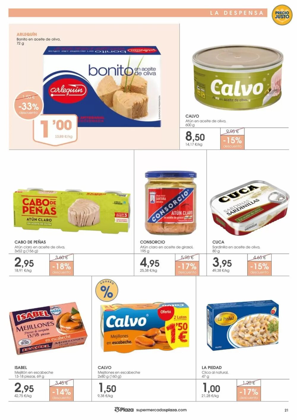 Folleto promocional de Supermercados Plaza válido desde el 09/01/2026 - Página 21.