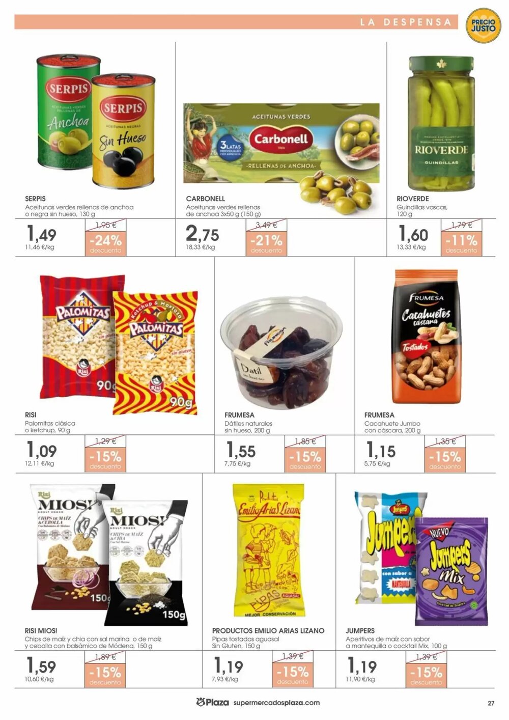 Folleto promocional de Supermercados Plaza válido desde el 09/01/2026 - Página 27.