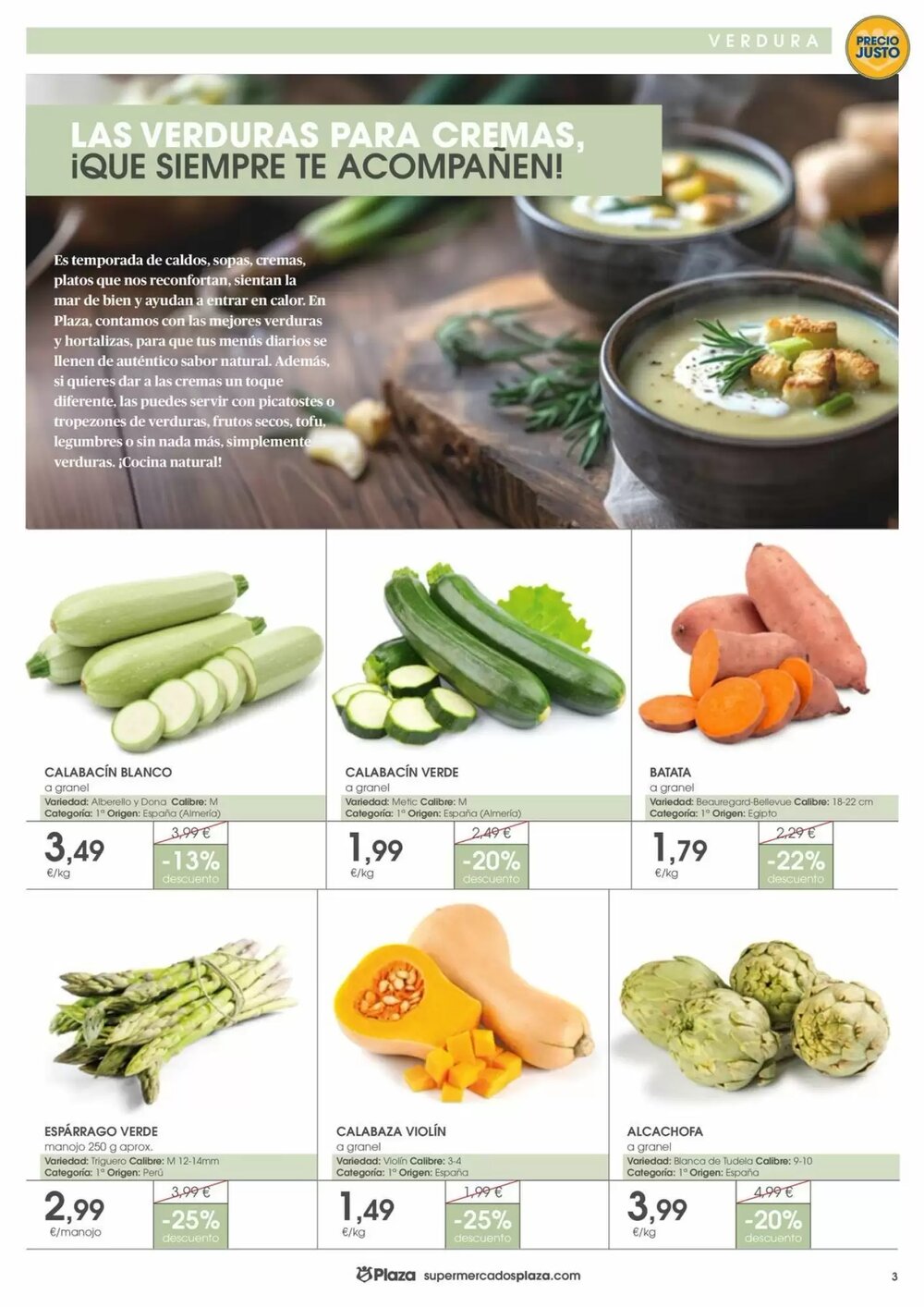 Folleto promocional de Supermercados Plaza válido desde el 09/01/2026 - Página 3.