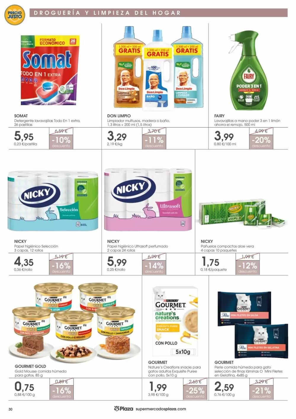 Folleto promocional de Supermercados Plaza válido desde el 09/01/2026 - Página 30.
