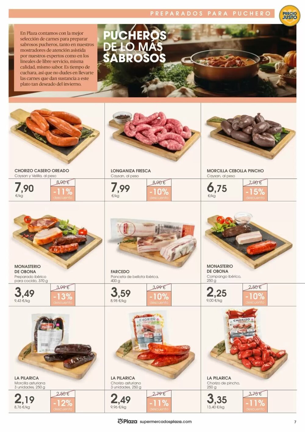 Folleto promocional de Supermercados Plaza válido desde el 09/01/2026 - Página 7.