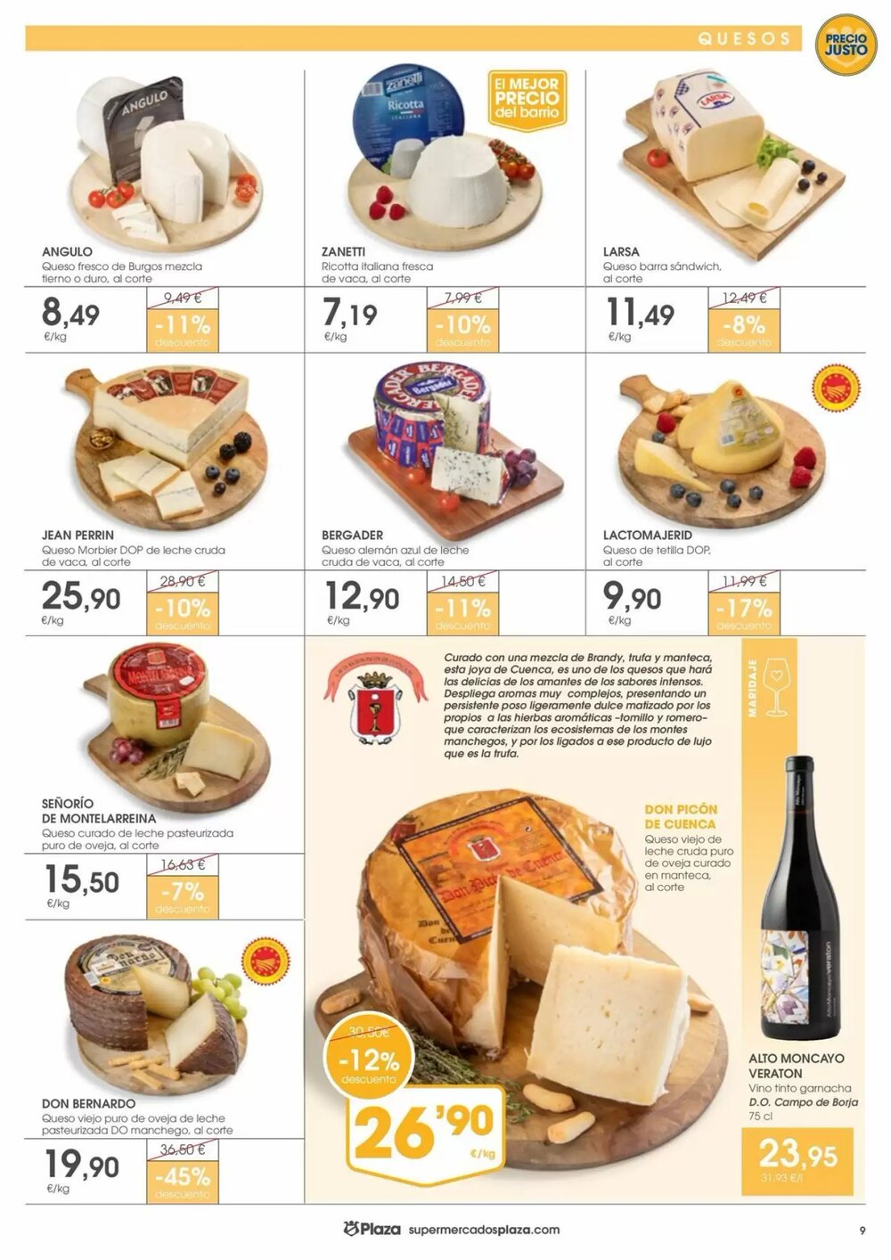 Folleto promocional de Supermercados Plaza válido desde el 09/01/2026 - Página 9.