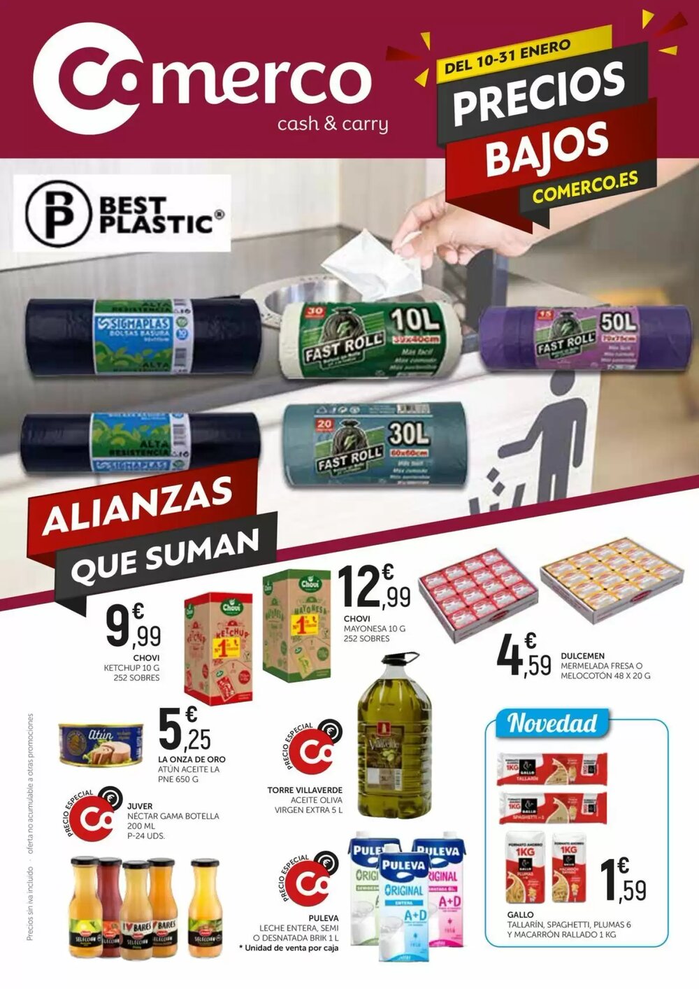 Folleto promocional de Comerco Cash & Carry válido desde el 10/01/2026 - Página 1.