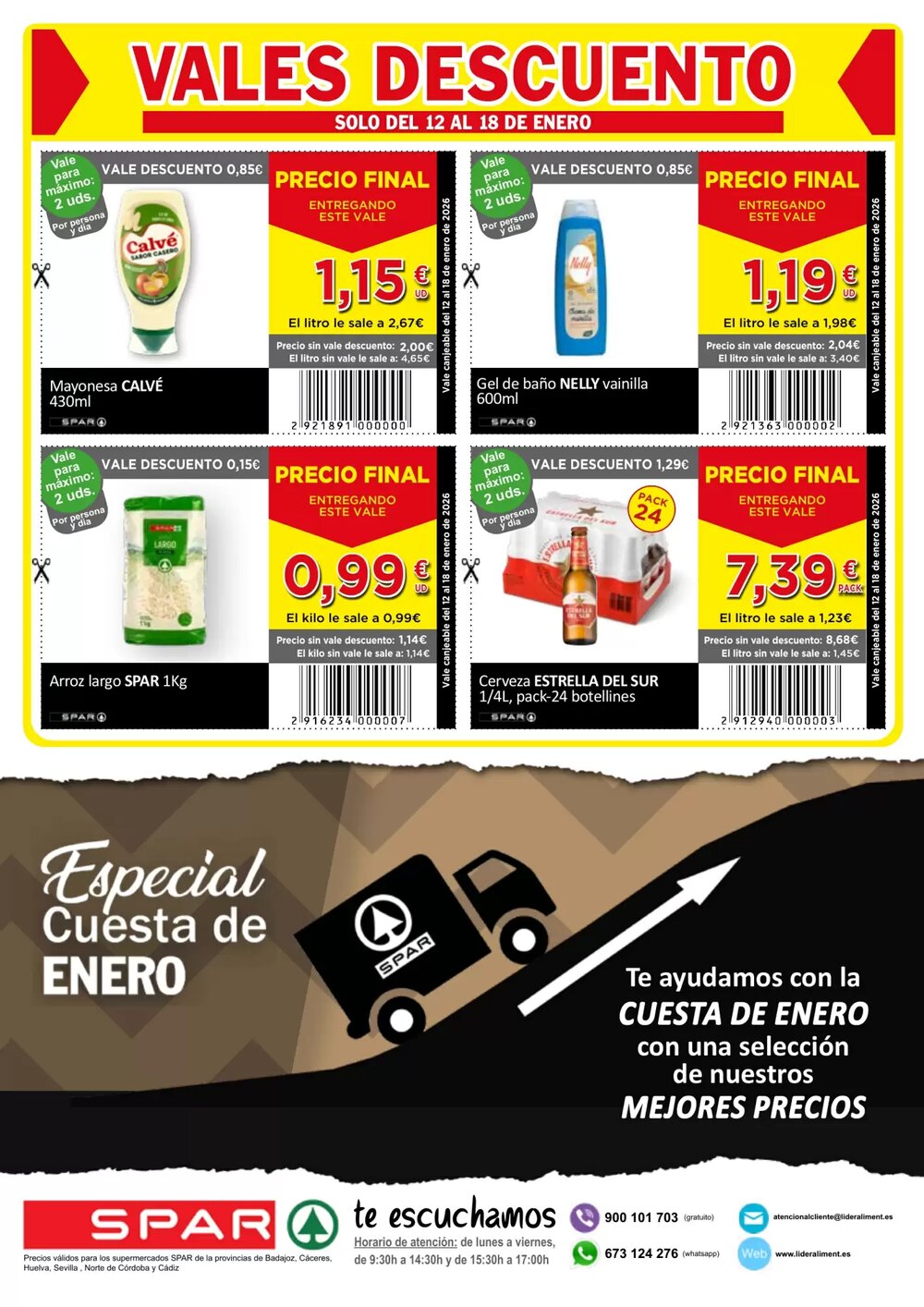 Folleto promocional de Spar válido desde el 12/01/2026 - Página 2.