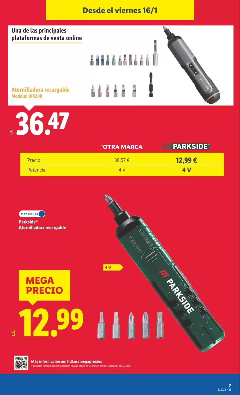 Folleto promocional de Lidl válido desde el 12/01/2026 - Página 15.