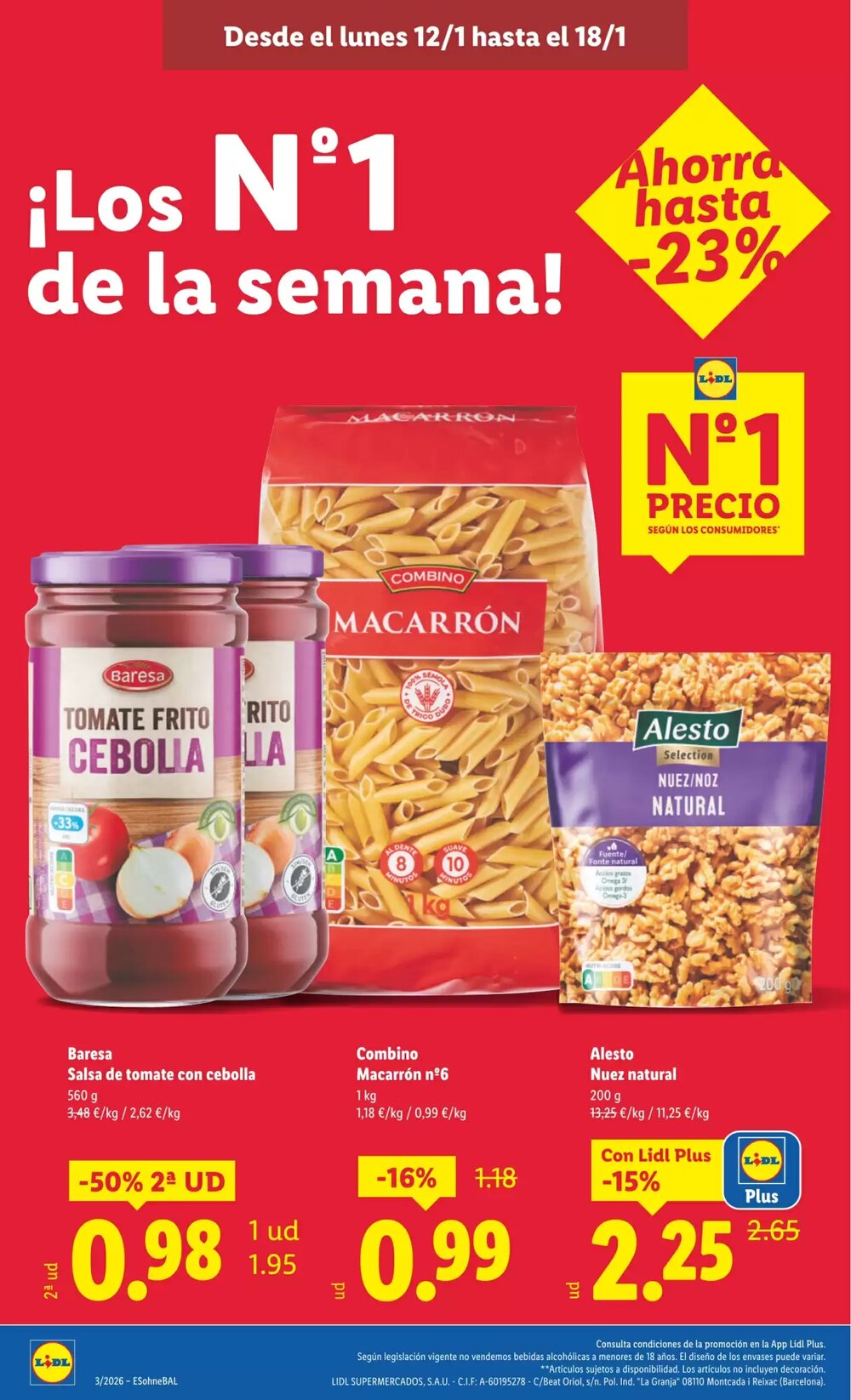 Folleto promocional de Lidl válido desde el 12/01/2026 - Página 2.