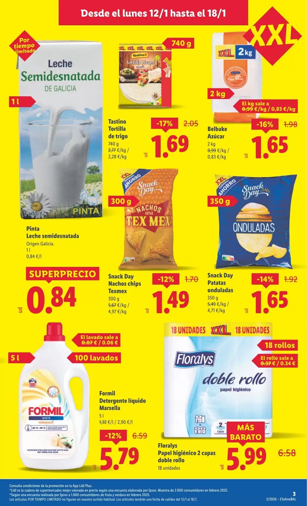 Folleto promocional de Lidl válido desde el 12/01/2026 - Página 3.