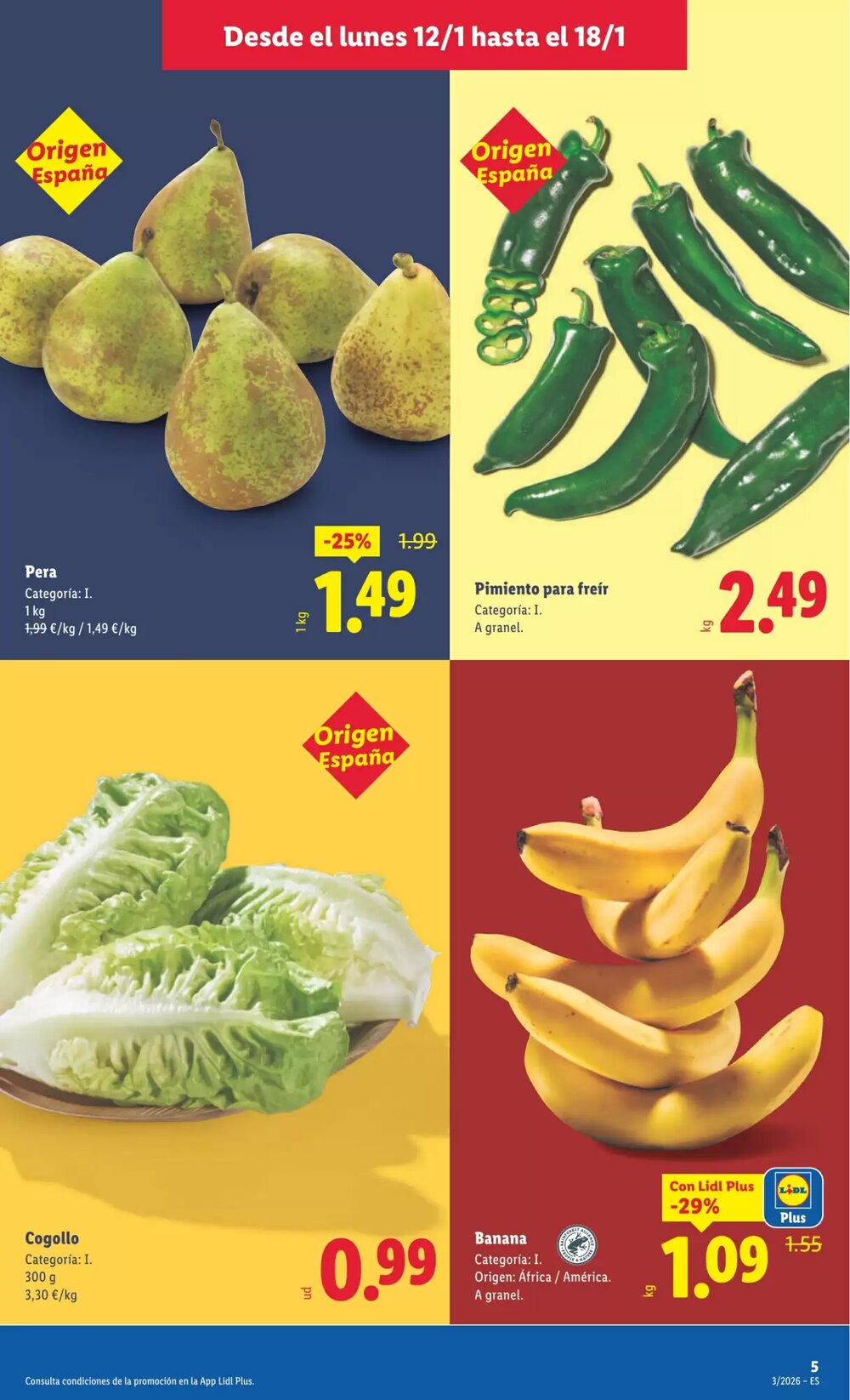 Folleto promocional de Lidl válido desde el 12/01/2026 - Página 5.