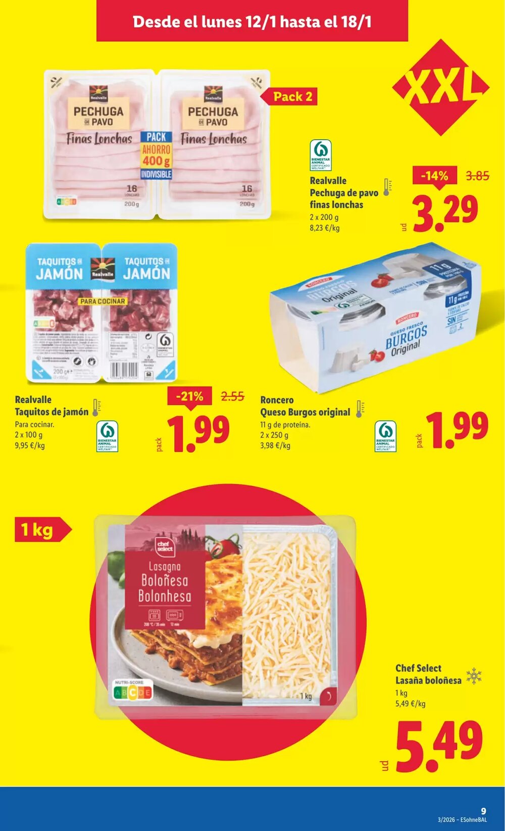 Folleto promocional de Lidl válido desde el 12/01/2026 - Página 9.