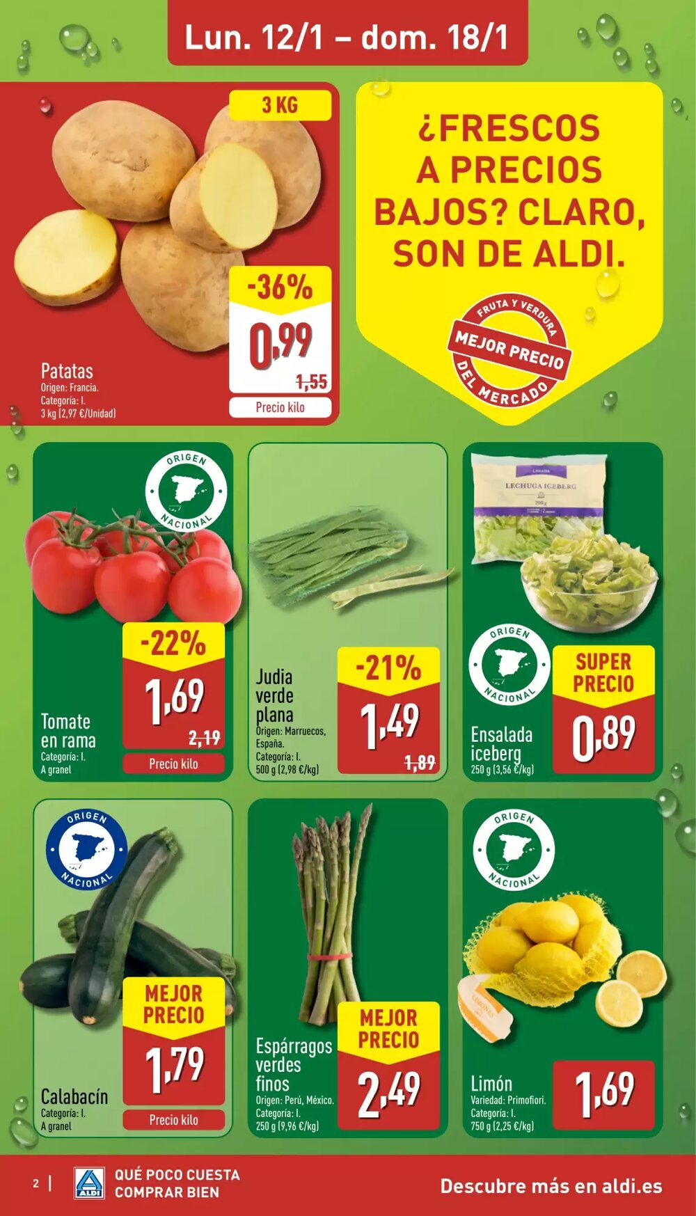 Folleto promocional de ALDI válido desde el 12/01/2026 - Página 2.
