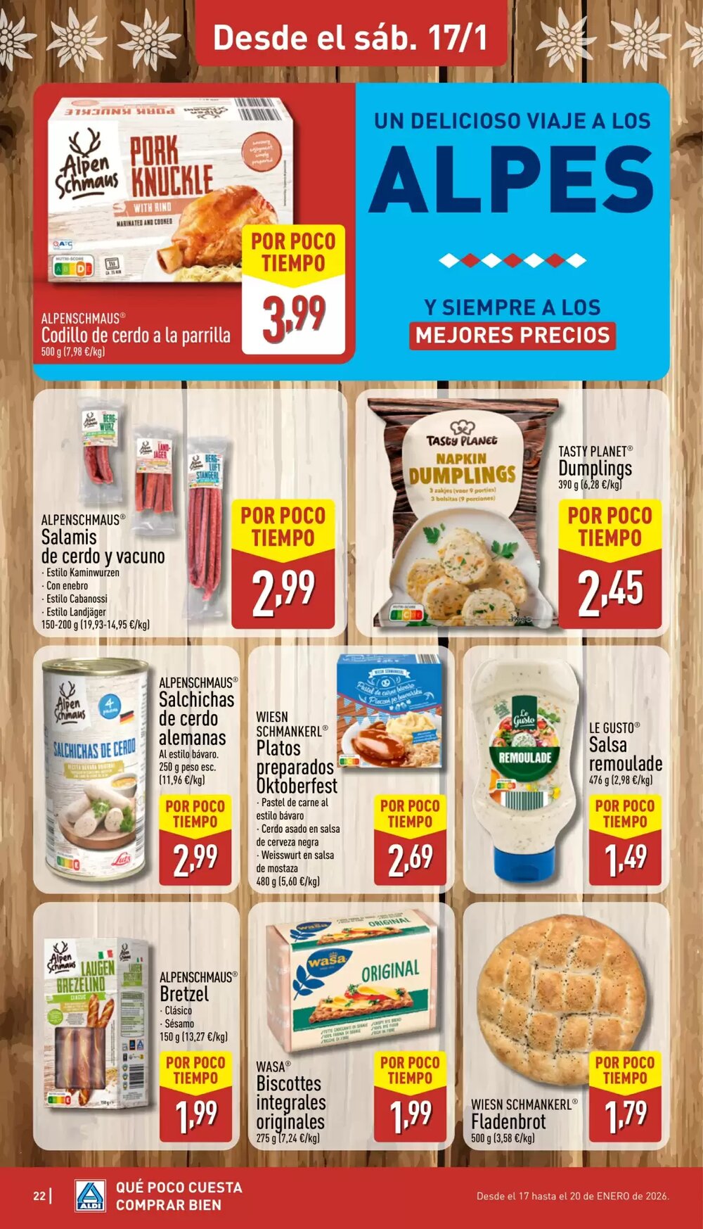 Folleto promocional de ALDI válido desde el 12/01/2026 - Página 22.