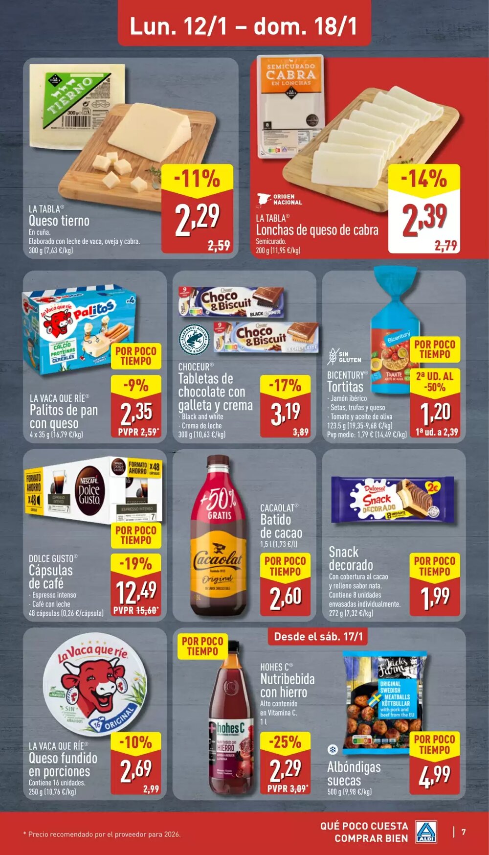 Folleto promocional de ALDI válido desde el 12/01/2026 - Página 7.