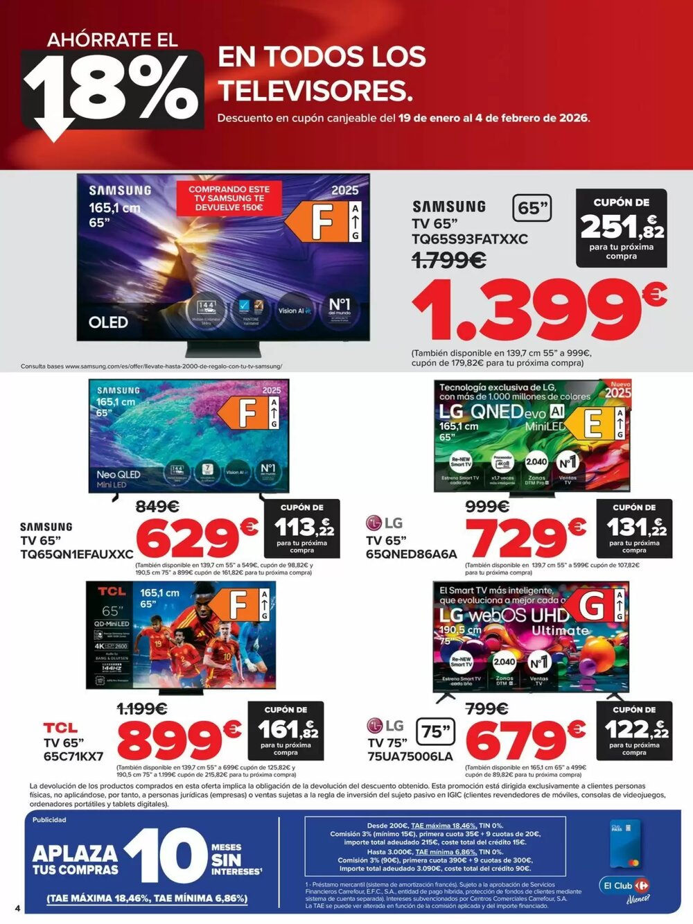Folleto promocional de Carrefour válido desde el 12/01/2026 - Página 4.