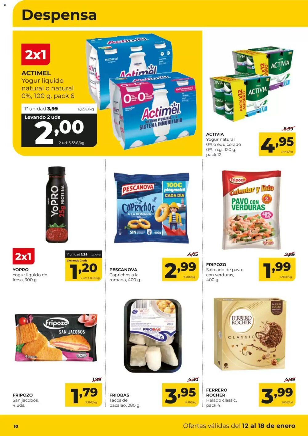 Folleto promocional de Alimerka válido desde el 12/01/2026 - Página 10.