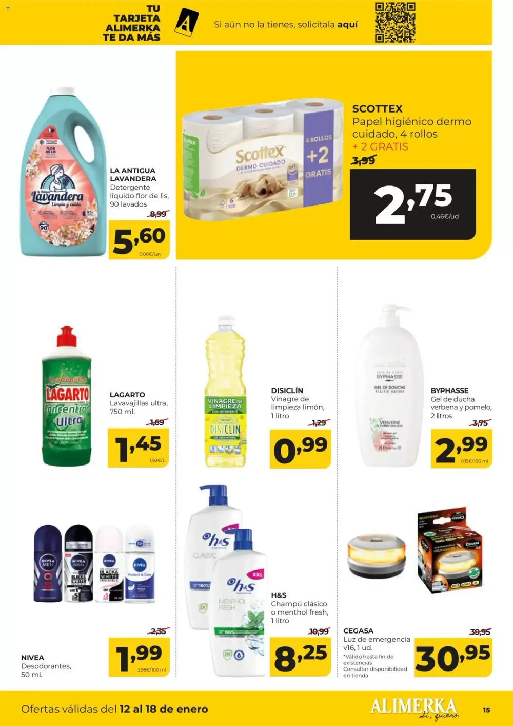 Folleto promocional de Alimerka válido desde el 12/01/2026 - Página 15.