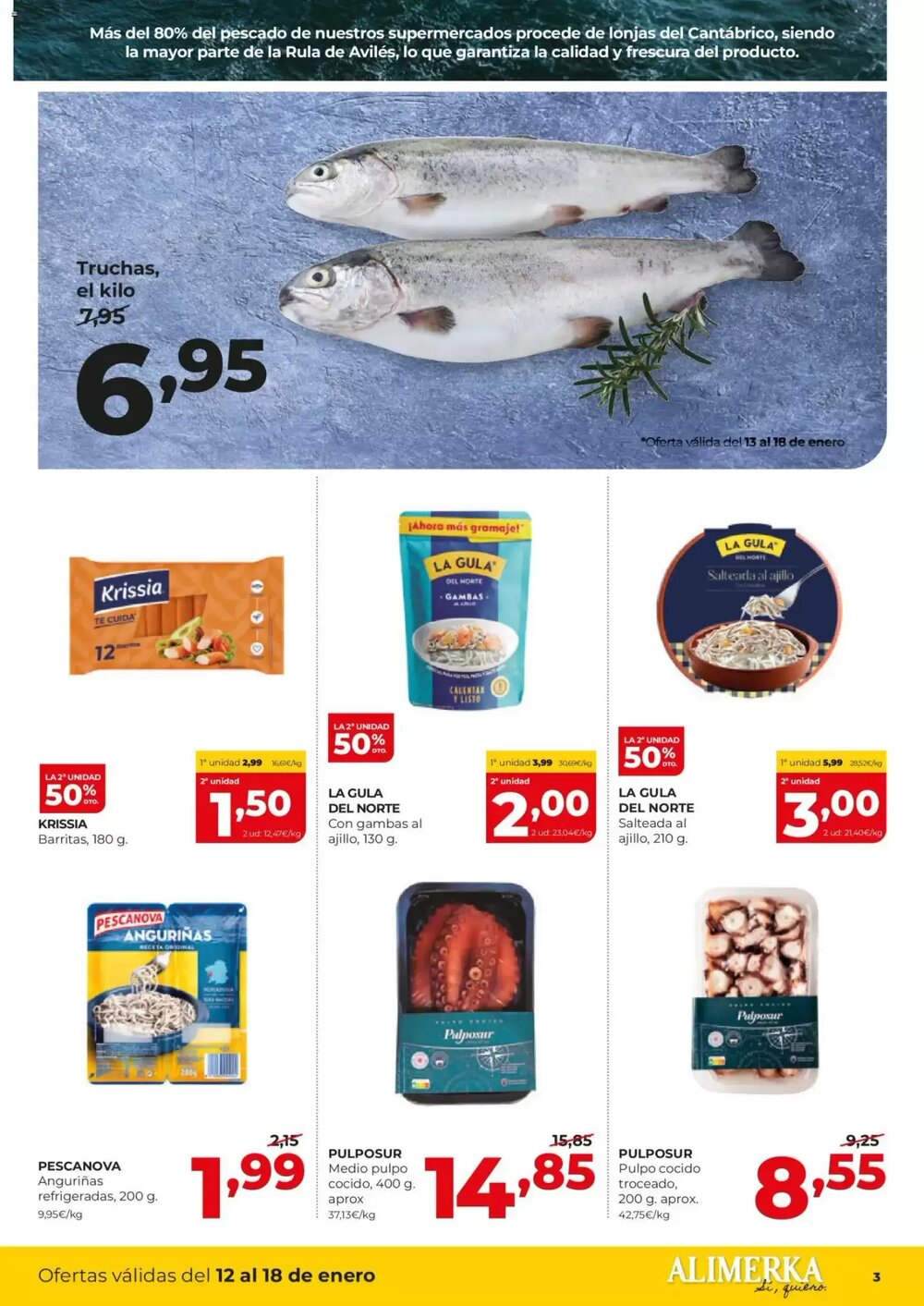 Folleto promocional de Alimerka válido desde el 12/01/2026 - Página 3.