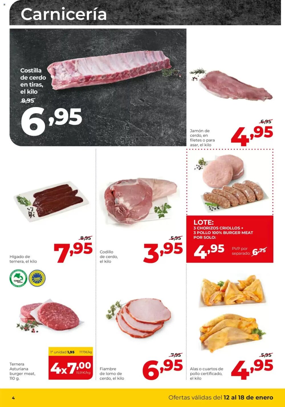 Folleto promocional de Alimerka válido desde el 12/01/2026 - Página 4.
