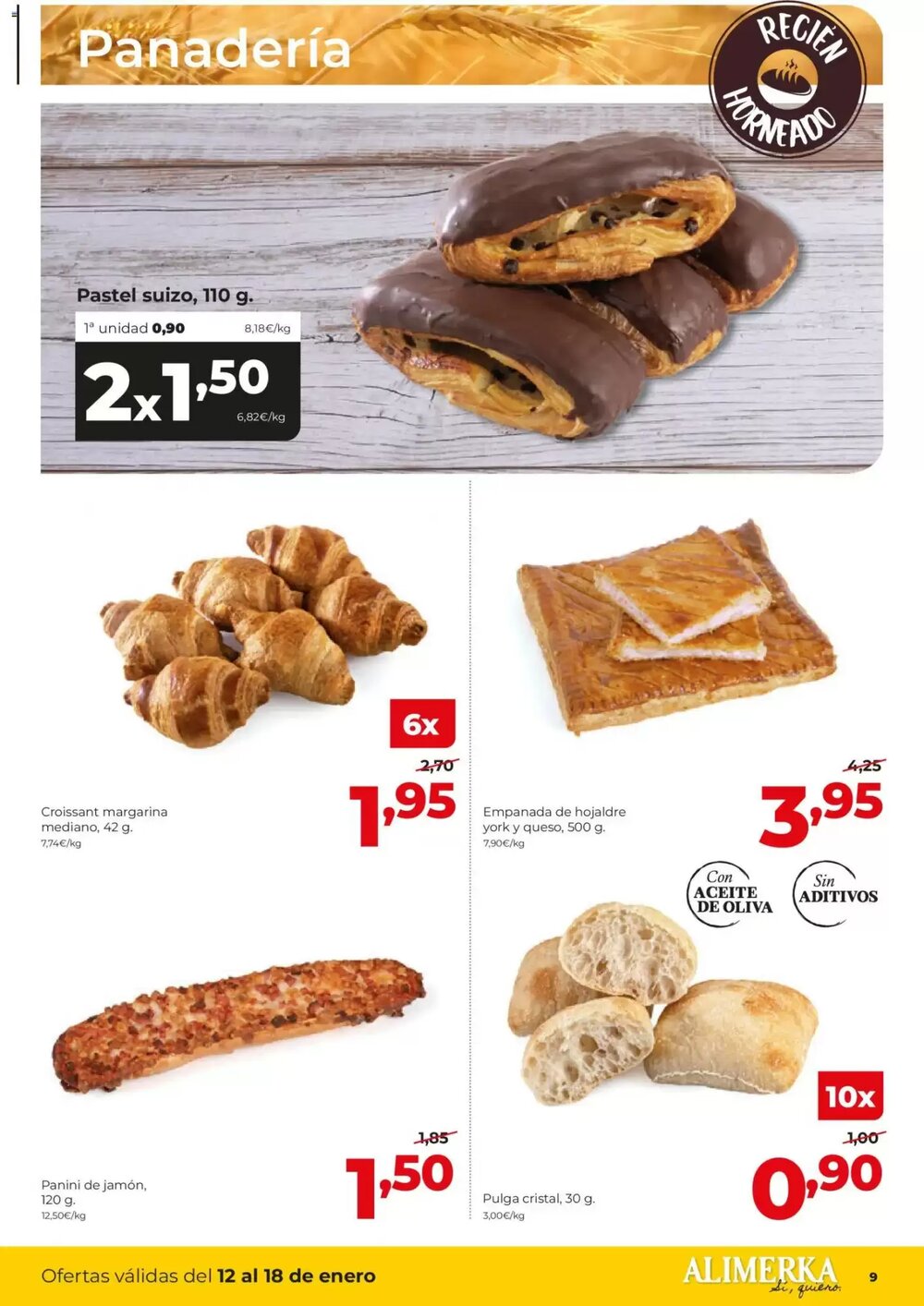 Folleto promocional de Alimerka válido desde el 12/01/2026 - Página 9.