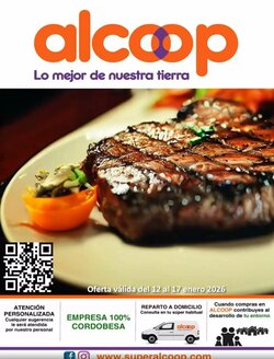 Folleto promocional de Super Alcoop válido desde el 12/01/2026