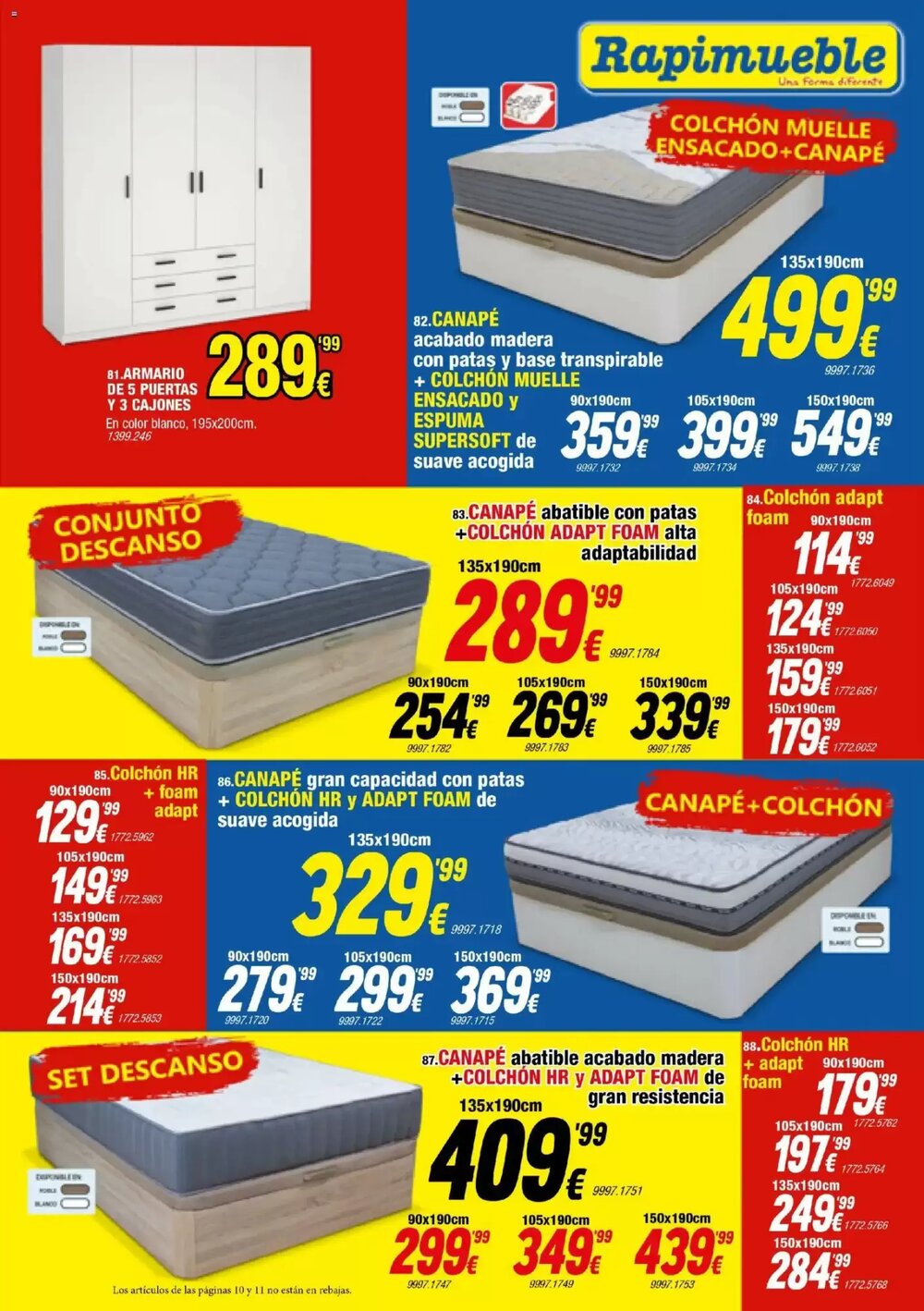 Folleto promocional de Rapimueble válido desde el 12/01/2026 - Página 10.