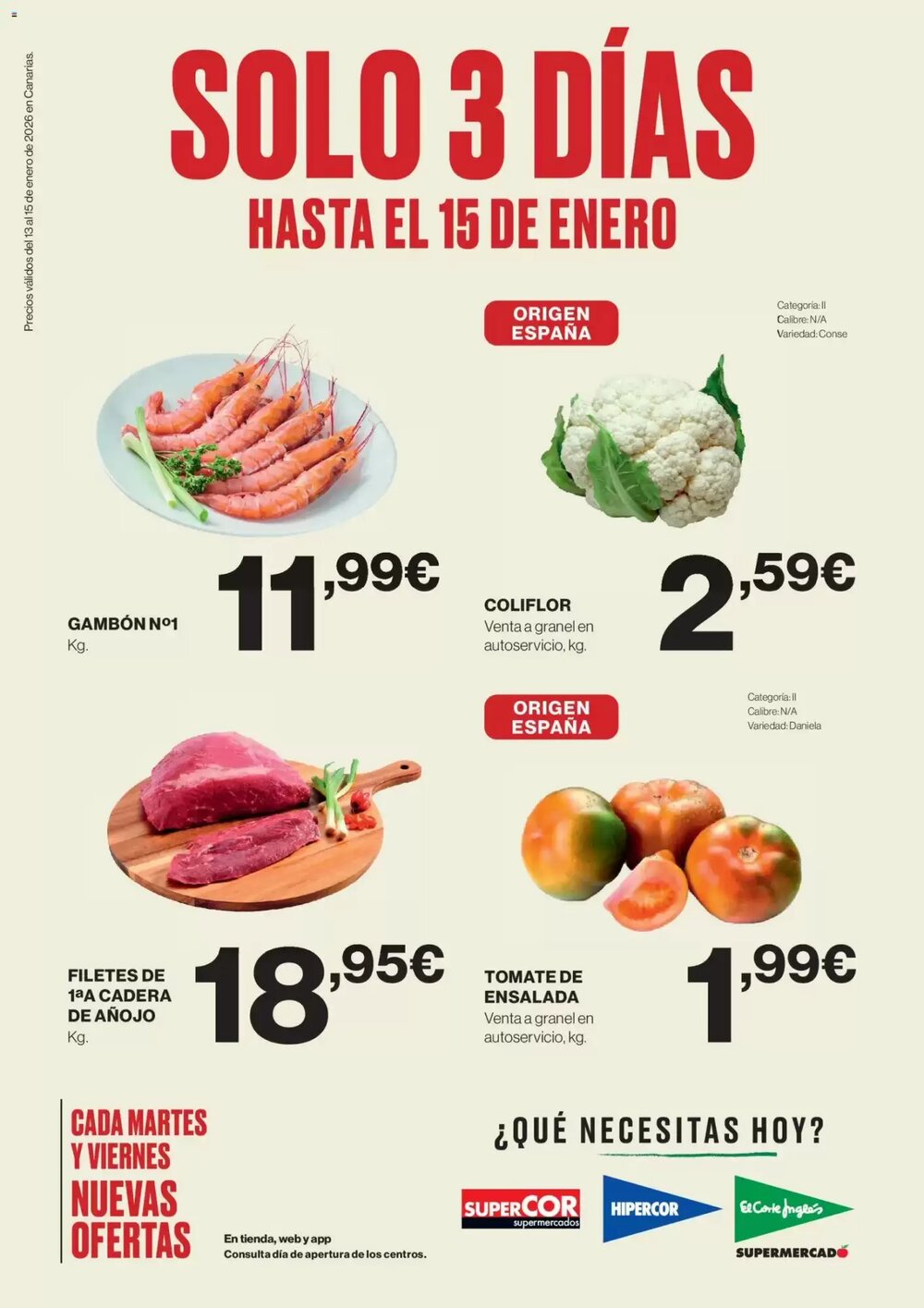 Folleto promocional de Supercor válido desde el 13/01/2026 - Página 1.