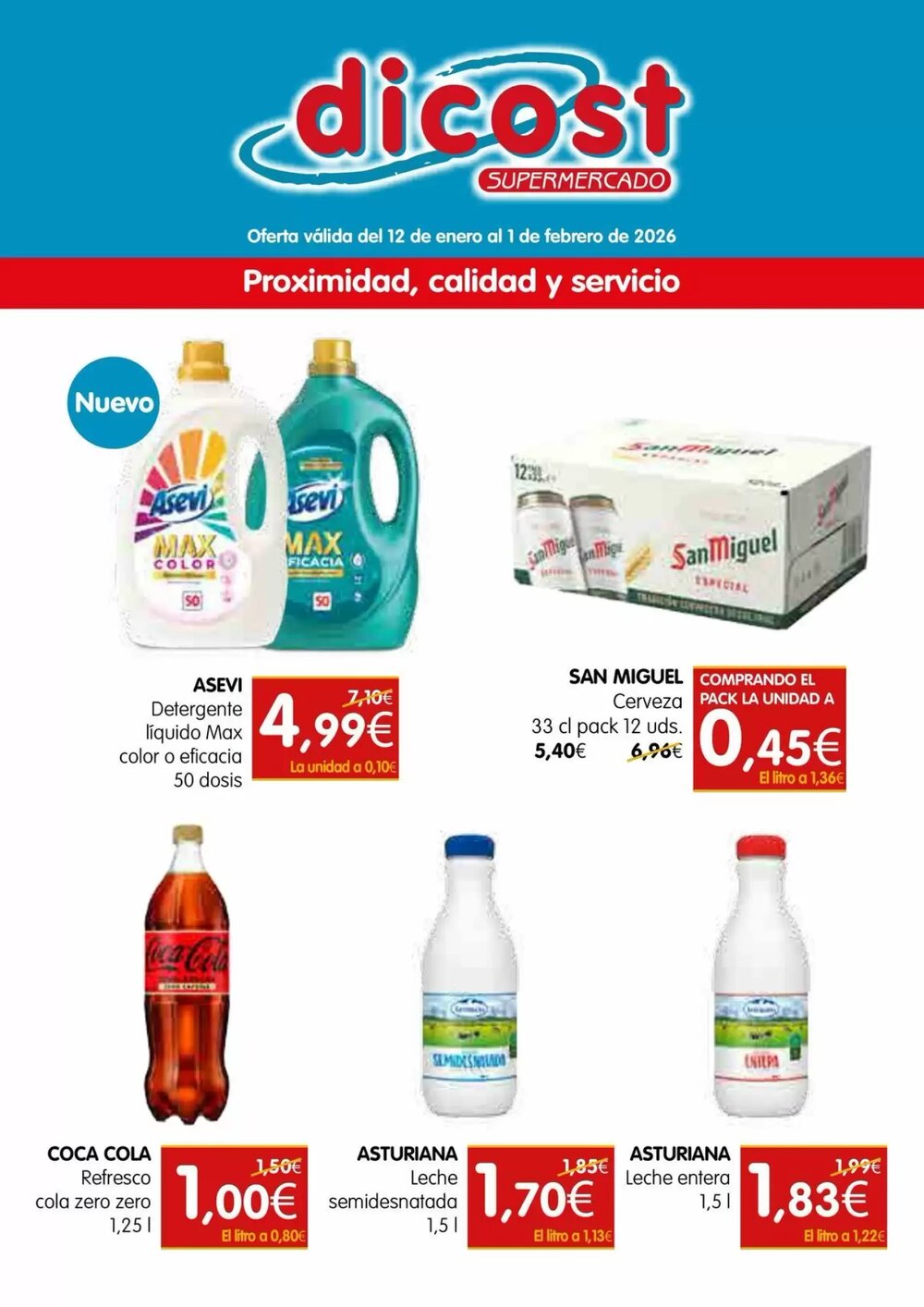 Folleto promocional de Dicost válido desde el 13/01/2026 - Página 1.
