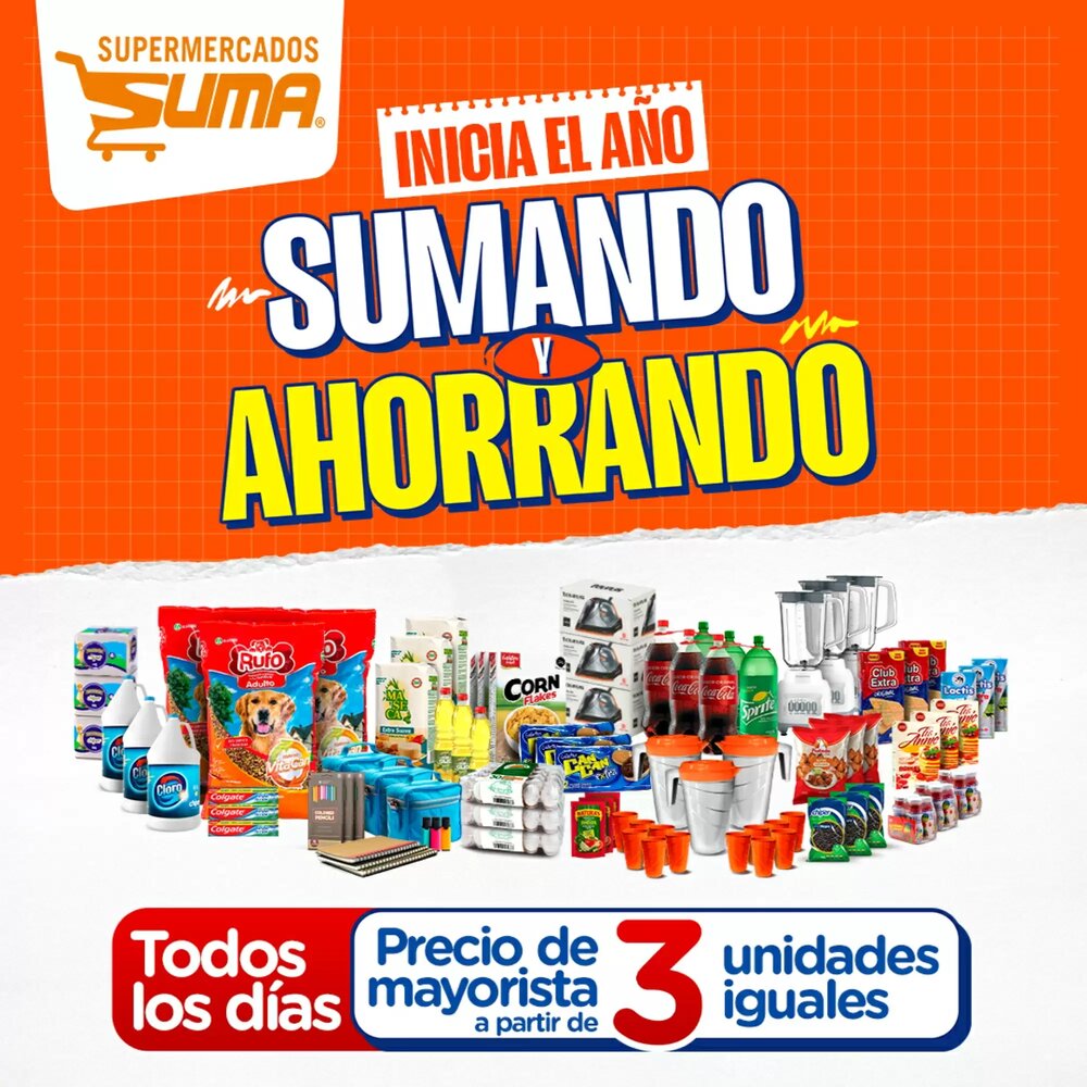 Folleto promocional de Suma Supermercados válido desde el 13/01/2026 - Página 1.