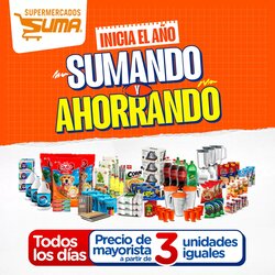Folleto promocional de Suma Supermercados válido desde el 13/01/2026 - Página 1.