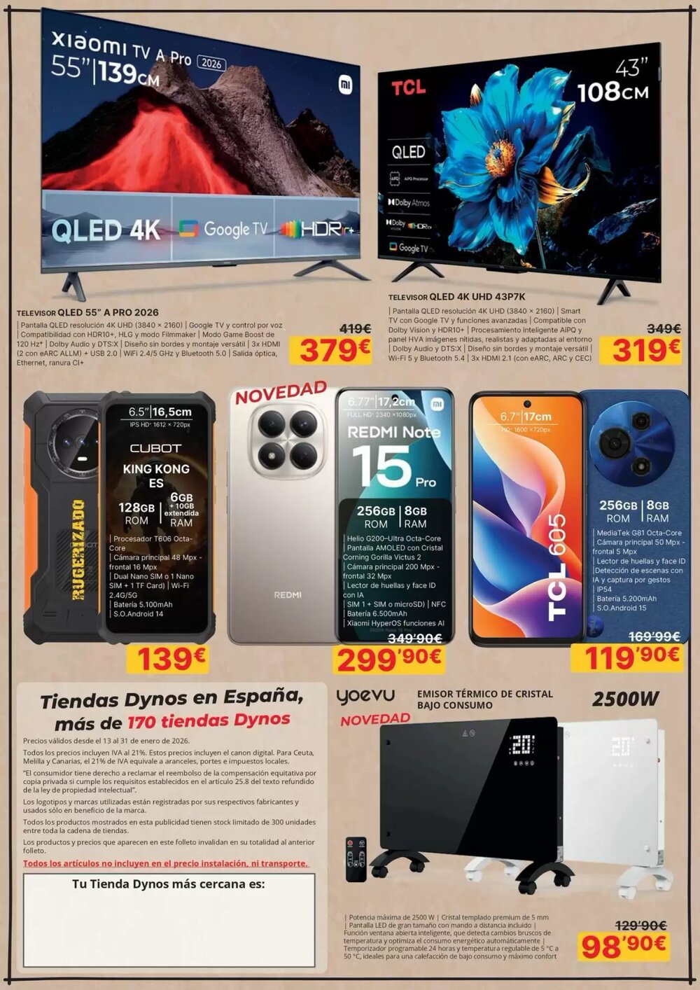 Folleto promocional de Dynos Informática válido desde el 14/01/2026 - Página 4.