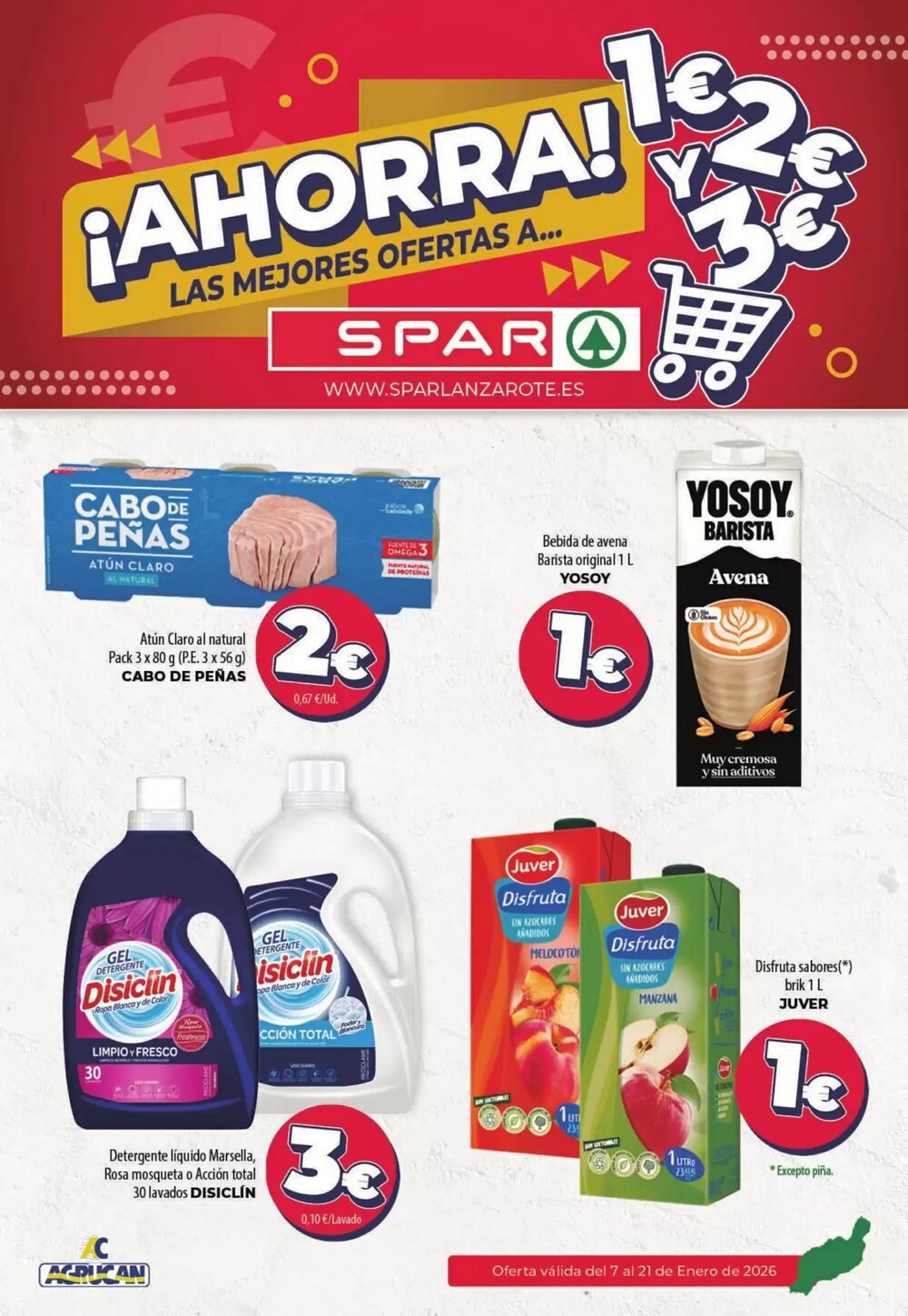 Folleto promocional de Spar válido desde el 14/01/2026 - Página 1.
