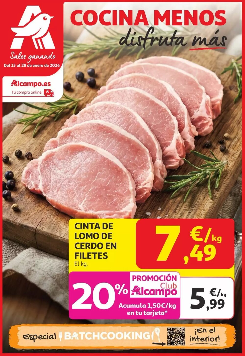 Folleto promocional de Alcampo válido desde el 15/01/2026 - Página 1.